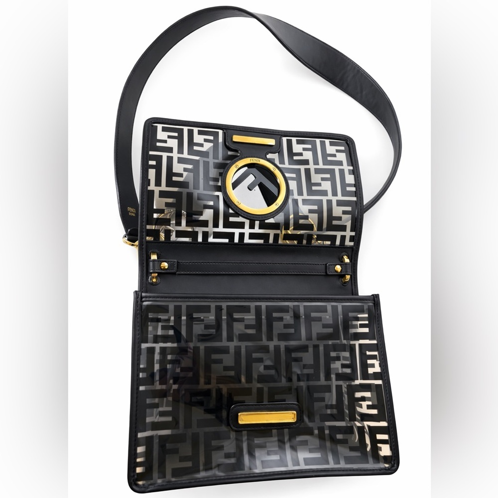 Fendi Kan I F Clear FF Glass Shoulder Bag – NFL Game Day Glam – Authenticated - Picture 4 of 16